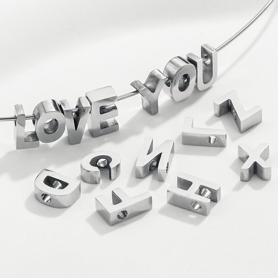 1 Pair Simple Series Casual Letter Unisex Pendants h5Picture2