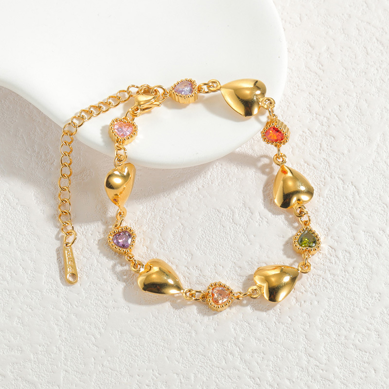 1 pezzo semplice serie Daily Star braccialetti a catena in acciaio inossidabile da donna Immagine2