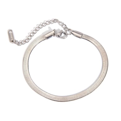 1 Stück Simple Series Tägliche geometrische Edelstahl-Kettenarmbänder für Damen h5 Bild6