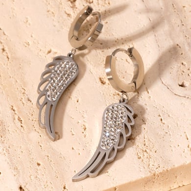 1 Pair Sophisticated Series Chic SwingsTitanium Steel Gold Color Women's Drop Earrings h5 Picture4