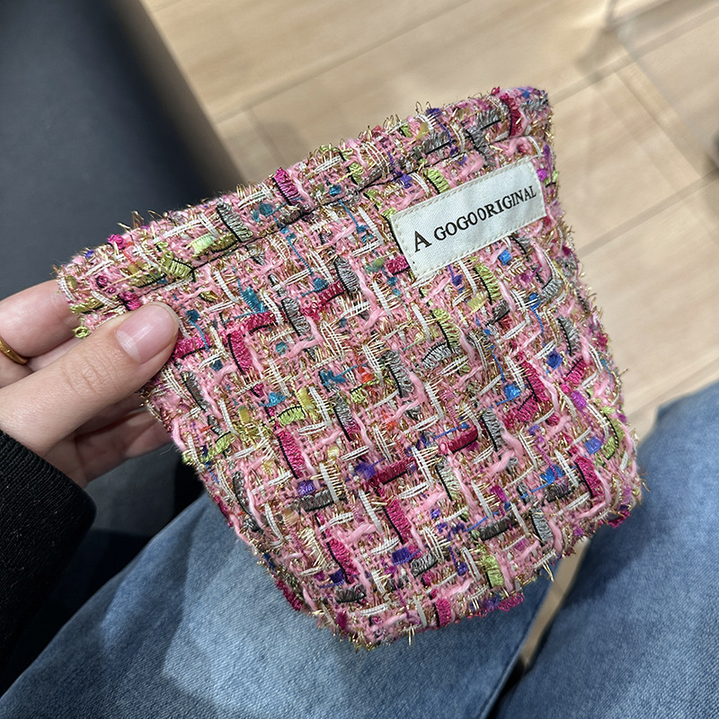 1 Stück Luxuriöse Serie Elegante Plaid Polyester Damentaschen Bild4