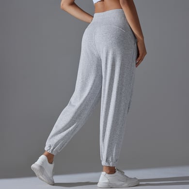 1 Piece Drawstring Solid Colored High Elasticity Daily Sports and Fitness Women's Sweatpants h5 Picture10