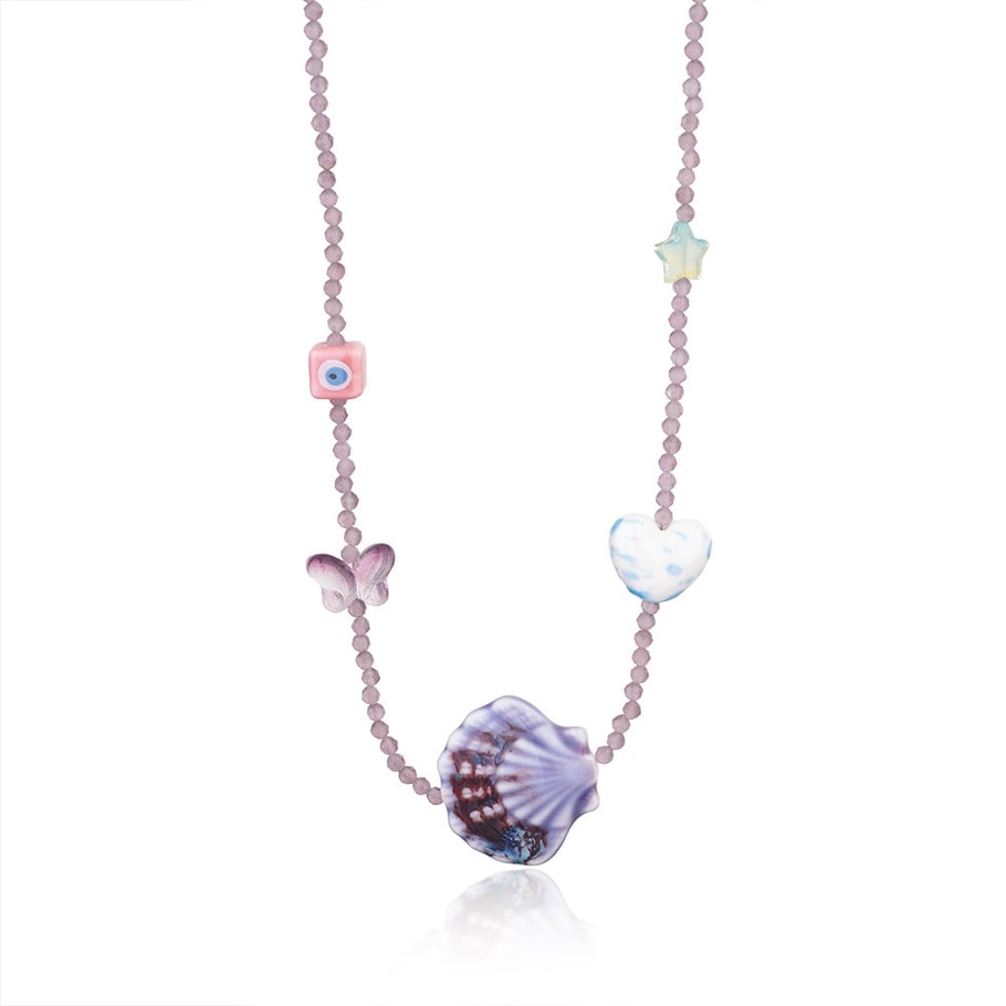 1 Piece Polychrome Series Vacation Intricate Conch Ceramics Crystal Women's Pendant Necklaces Picture9