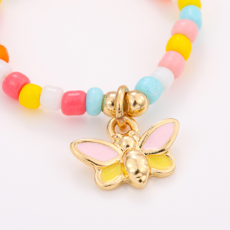 1 Piece Vacation Series All-match Lightweight Mixed Color Beads Arylic Women's Adjustable Rings Picture6
