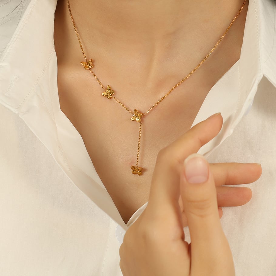 1 Piece Simple Series Sweet Animal Stainless Steel 18K Gold Plated Women Pendant Necklaces Picture5
