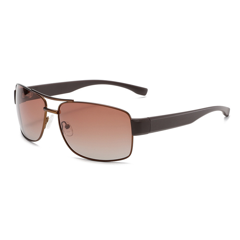 1 Pair of High - end Double - bridge Metal Women's Sunglasses Picture3