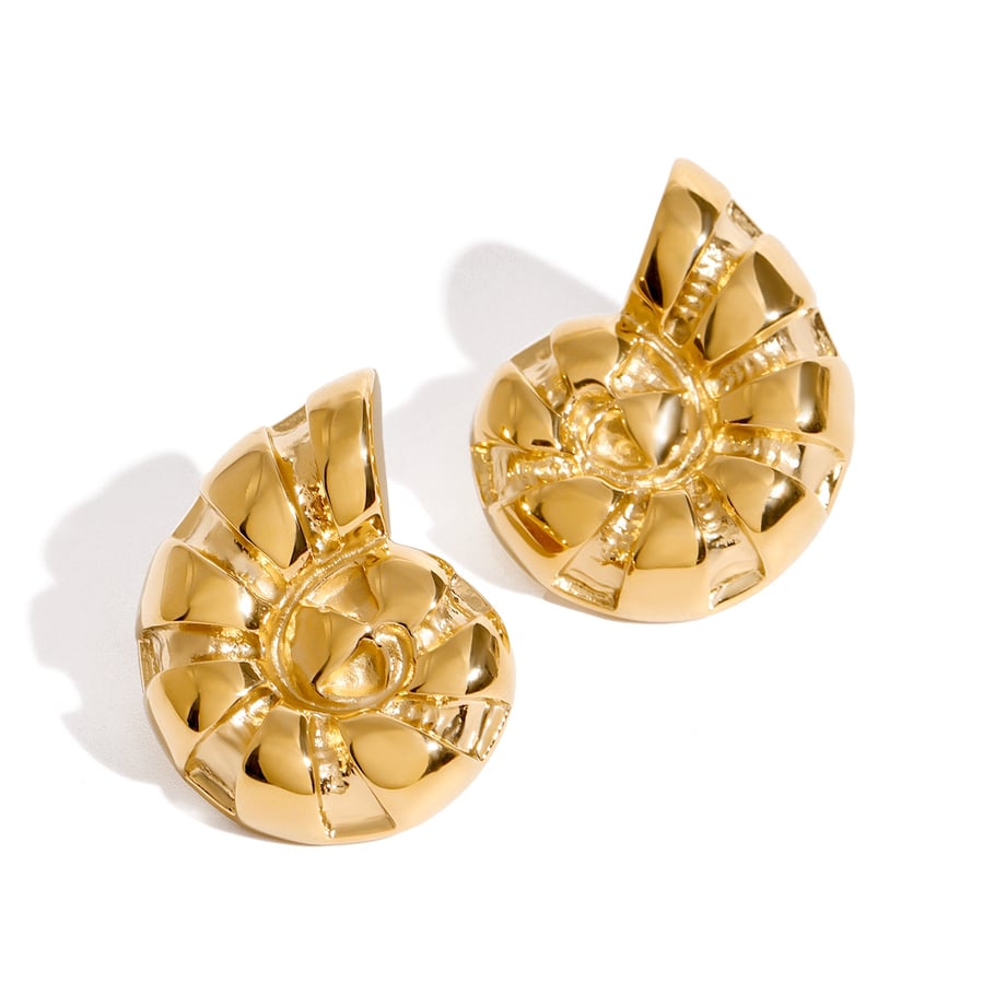 1 Pair Simple Series Vacation Turtle Stainless Steel 18K Gold Plated Women Stud Earrings Picture5