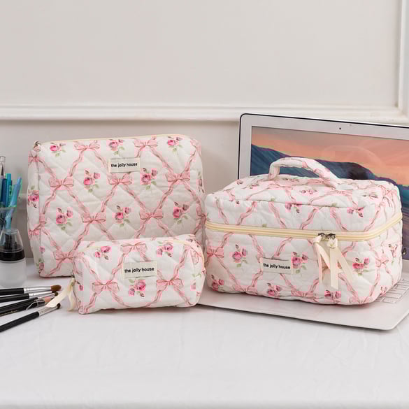 1 paire de sacs en coton pour femme, série Simple, avec nœud papillon