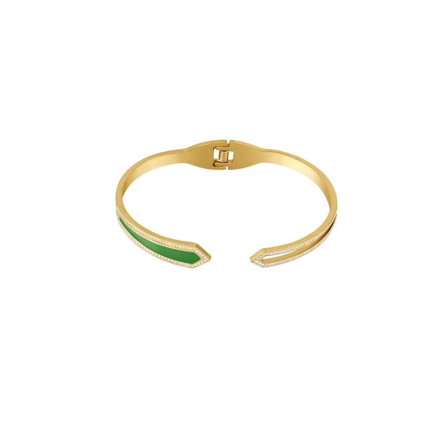 1 Piece Simple Series Elegant Geometric Stainless Steel   Gold Color  Women's Bangles Picture9