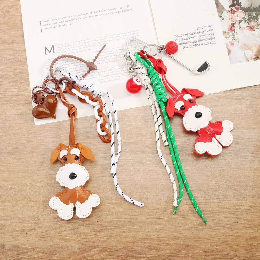 1 Piece Cute Dog & Polka Dot Heart Women's Bag Charms Picture8