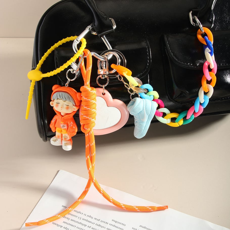 1 pieza de dijes para bolso de mujer de rayón con figura casual de serie simple Imagen4
