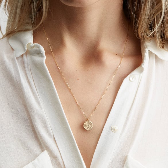 1 stuk Simple Series Simple Chain roestvrij staal goudkleurige damesketting