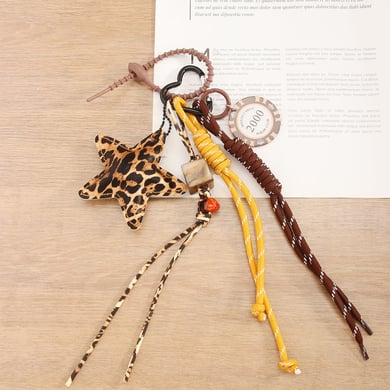 1 Piece Retro Style Leopard Star Women's Bag Charms h5 Picture4