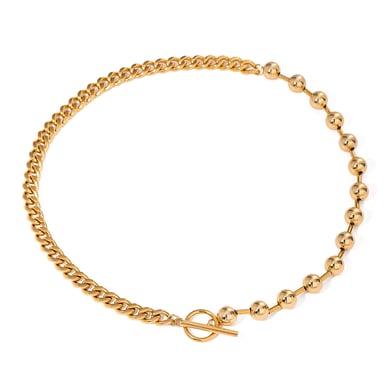 1 Stück Simple Series Ins Style Perlen Edelstahl 18 Karat vergoldet Damen Anhänger Halsketten h5 Bild6