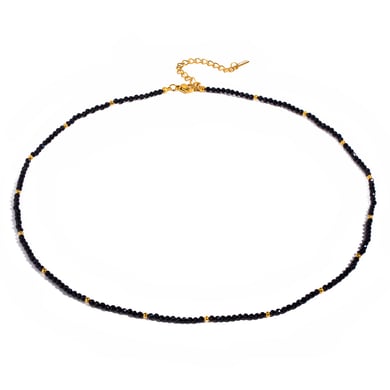 1 Stück Simple Series Elegante Perlen Edelstahl 18 Karat vergoldet Naturstein Damen Perlenketten h5 Bild5