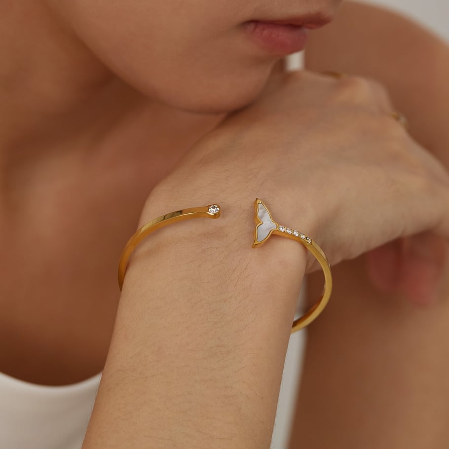 1 pezzo semplice serie semplice geometrica in acciaio inossidabile braccialetti da donna Immagine8