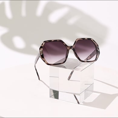1 pezzo semplice serie giornaliera leopardo stampa occhiali da sole in plastica da donna h5 Immagine5