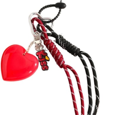 1 Piece Charming Series Sweet Red Heart Arylic Garniture Women's Bag Charms h5 Picture6