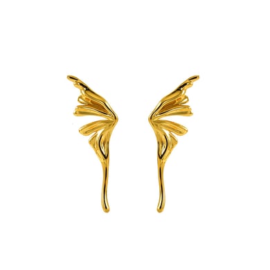 1 Paar elegante Ohrstecker aus der Romantic-Serie mit 18 Karat Gold überzogen für Damen h5 Bild6