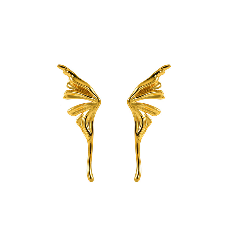 1 Paar elegante Ohrstecker aus der Romantic-Serie mit 18 Karat Gold überzogen für Damen Bild6