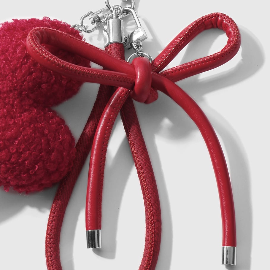 1 Stück Romantische Serie Niedliche Herz Legierung Damen Taschenanhänger Bild4