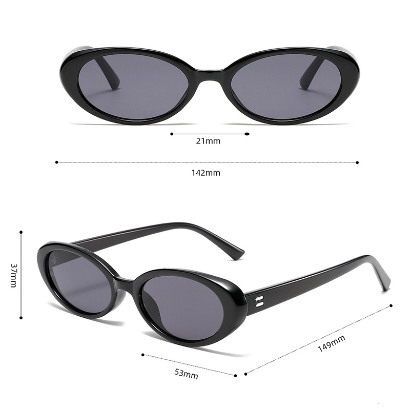 1 Pair Stylish Series Chic Vintage Cat-Eye Shape Resin Women's Sunglasses Picture8