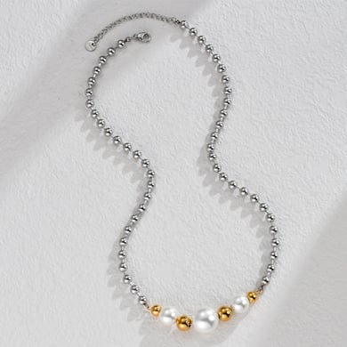 1 Stück Simple Series Casual Geometric Edelstahl 18 Karat vergoldet Unisex Charm Armbänder h5 Bild3