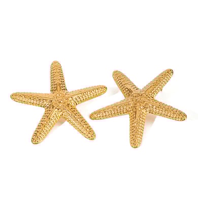 1 Paar Simple Series Vacation Turtle Edelstahl 18 Karat vergoldete Damen-Ohrstecker h5 Bild5