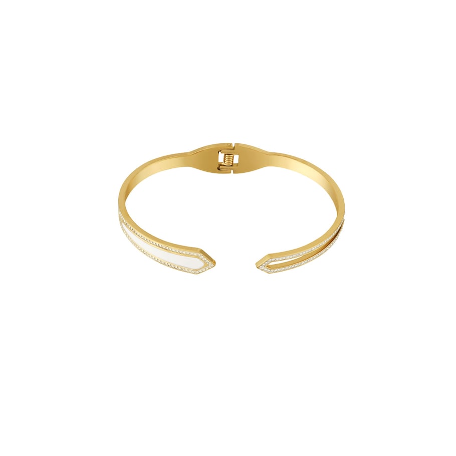 1 Piece Simple Series Elegant Geometric Stainless Steel   Gold Color  Women's Bangles Picture10