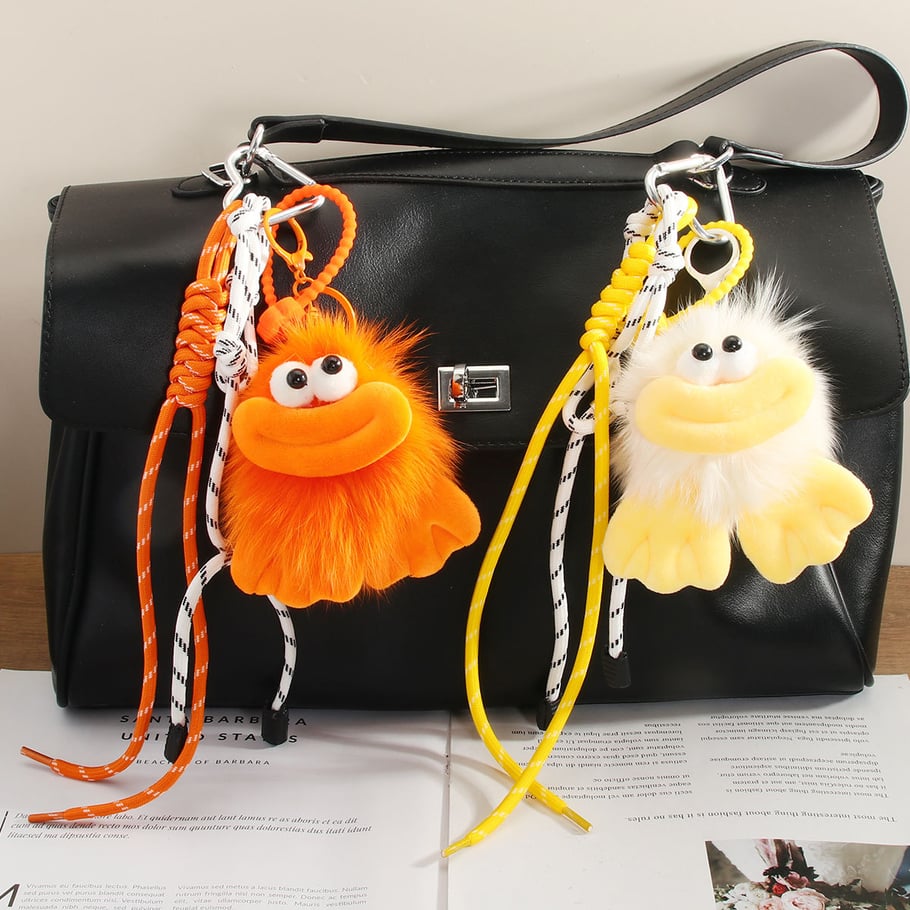 1 Piece Cute Plush Doll Women's Bag Charms Picture8