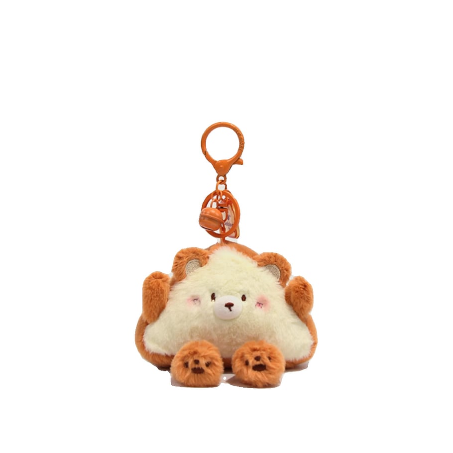 1 Piece Designable Series Cute Bread Furry Bear Rayon Women's Bag Charms Picture6