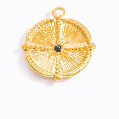 1 Stück Romantische Serie Retro Auge Edelstahl Gold Farbe Damen Anhänger h5 Bild6
