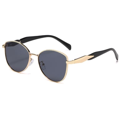 1 Paar Simple Series Casual Patchwork Edelstahl Unisex Sonnenbrille h5 