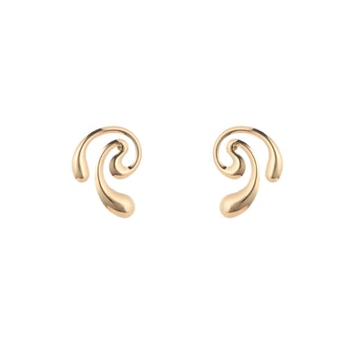 1 Paar Simple Series Simple Ring Eisen vergoldet Damen Ohrstecker h5 Bild5