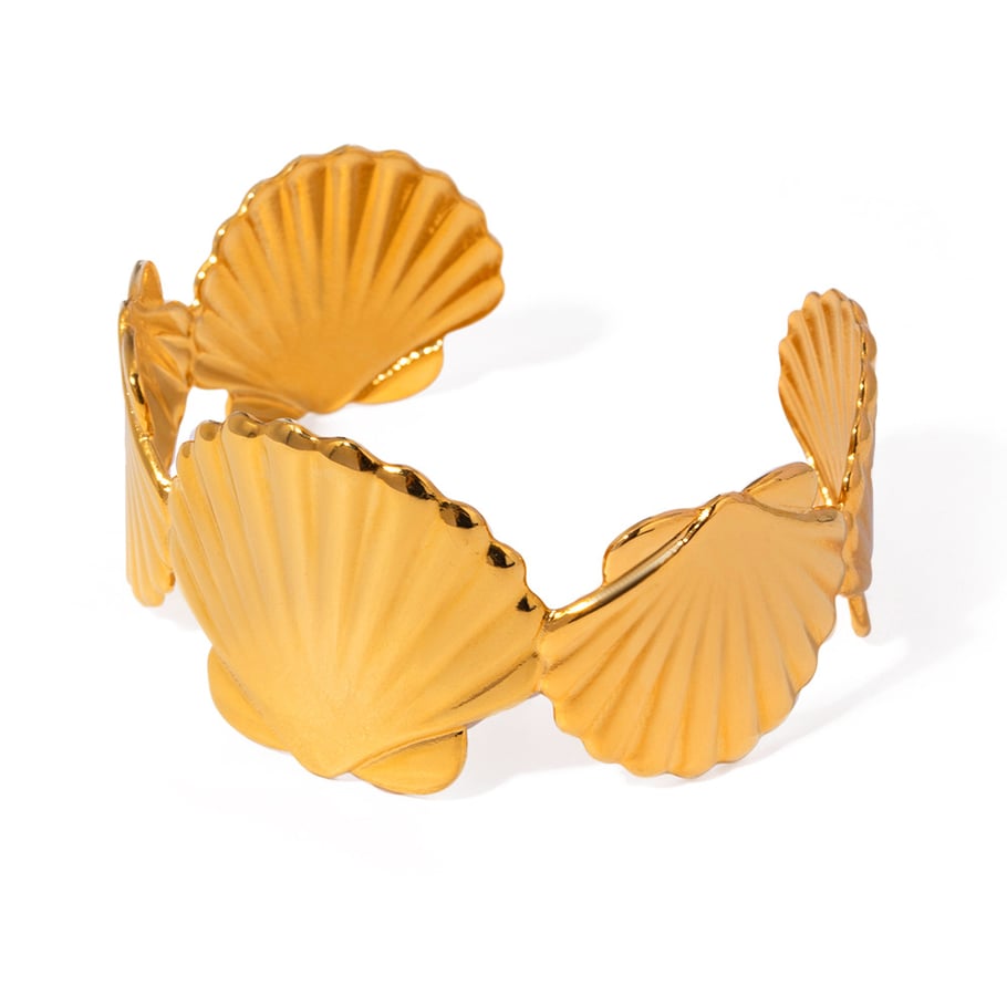 1 Piece Simple Series Retro Turtle Stainless Steel 18K Gold Plated Women Bangles Picture5