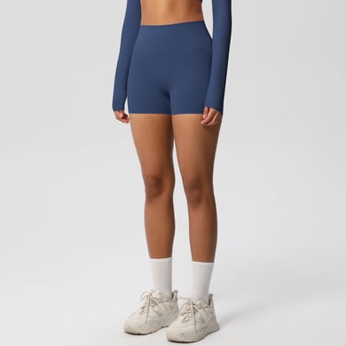 1 Piece High Elastic Comfortable and Breathable Yoga Shorts Women's  Outdoor Clothing h5 Picture4