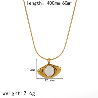 1 Piece Simple Series Retro Geometric 18K Gold Plated Women Pendant Necklaces h5 Picture5