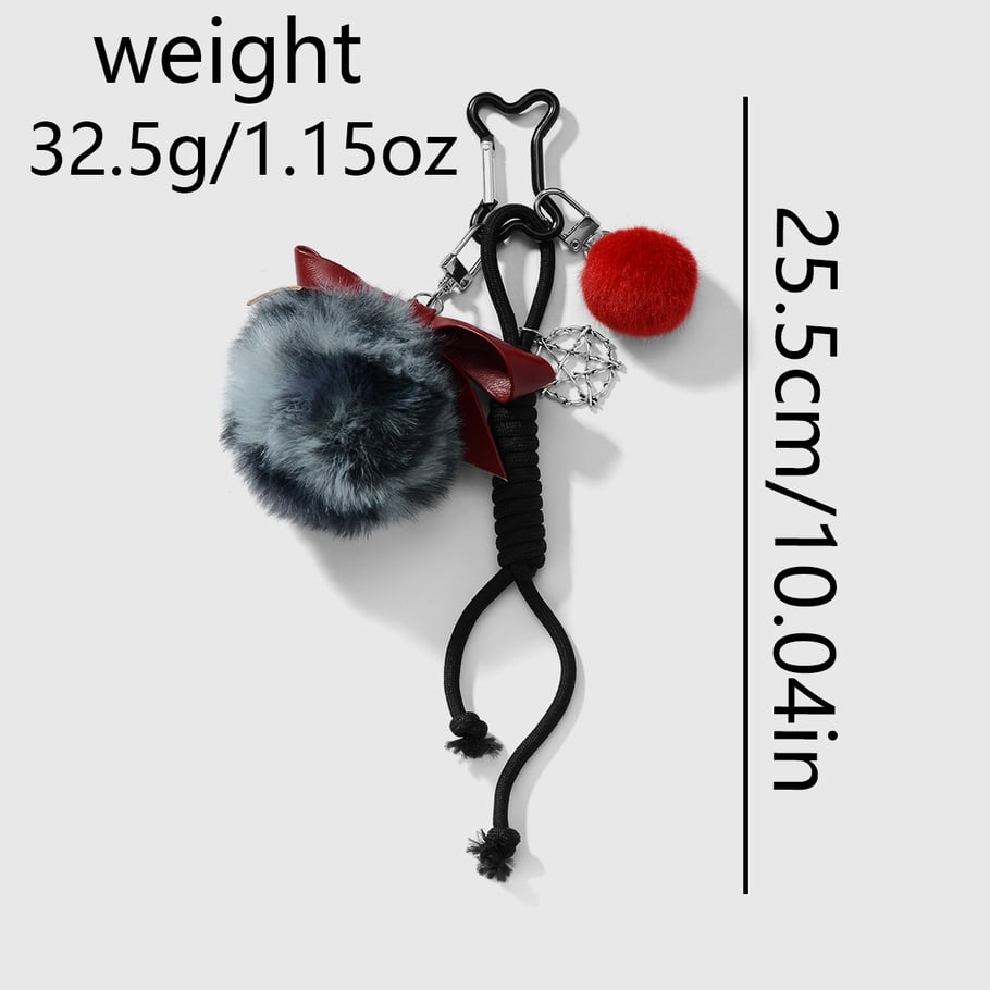 1 Piece Cute Plush Bone Bag Charms Picture7