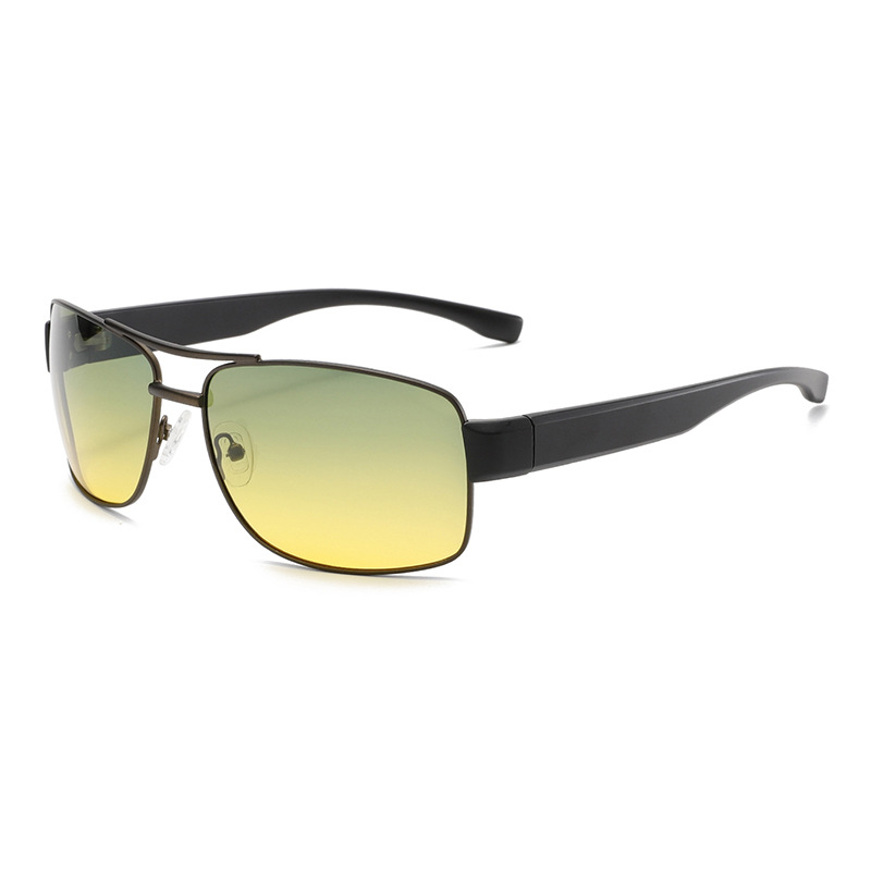 1 Pair of High - end Double - bridge Metal Women's Sunglasses Picture5