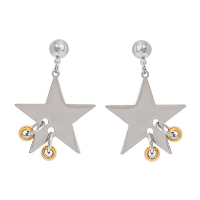 1 Pair Simple Series Classic Geometric Stainless Steel 18K Gold Plated Women Drop Earrings h5 Picture6