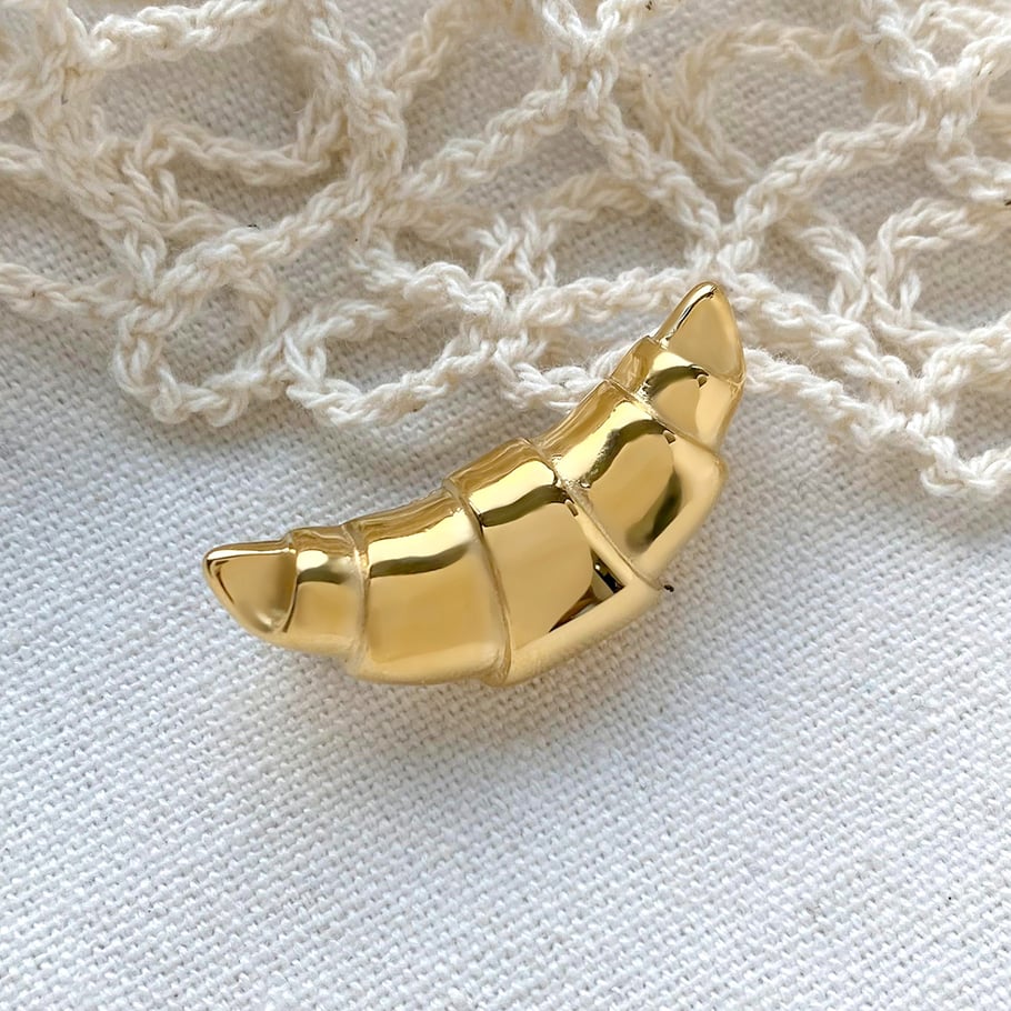 1 par de broches geométricos clásicos de acero inoxidable chapados en oro de 18 quilates para mujer Imagen4