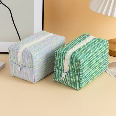 1 Piece Colorful Striped Women's Makeup Bags h5 Picture5