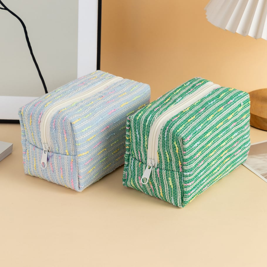 1 Piece Colorful Striped Women's Makeup Bags Picture5