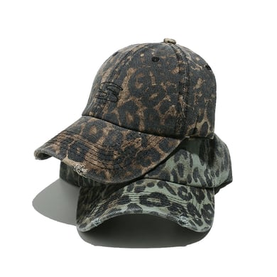 1 pezzo semplice serie retrò leopardo stampa cotone cappelli da donna h5 Immagine4