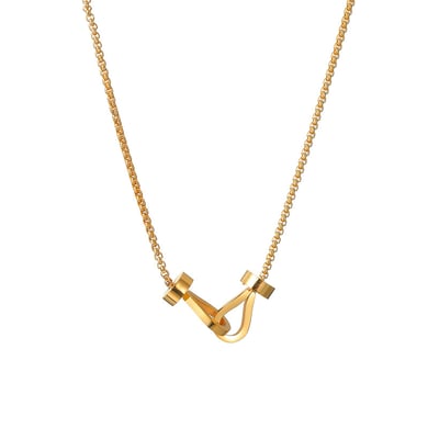 1 pezzo semplice serie casual geometrica in acciaio inossidabile placcato oro 18K collane con ciondolo da donna h5 Immagine4