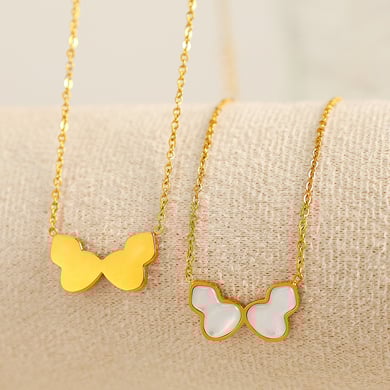 1 Piece Classic Series Daily Plant Titanium Steel   Gold Color  Women's Pendant Necklaces h5 Picture4