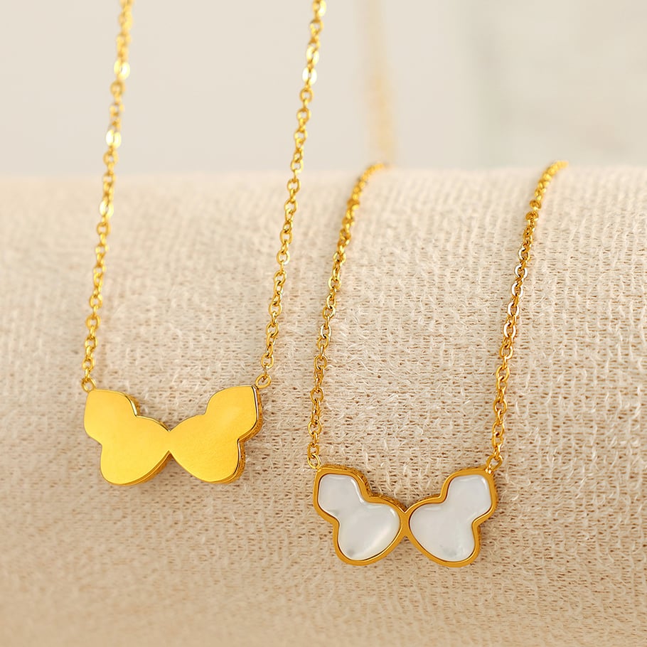 1 Piece Classic Series Daily Plant Titanium Steel   Gold Color  Women's Pendant Necklaces Picture4