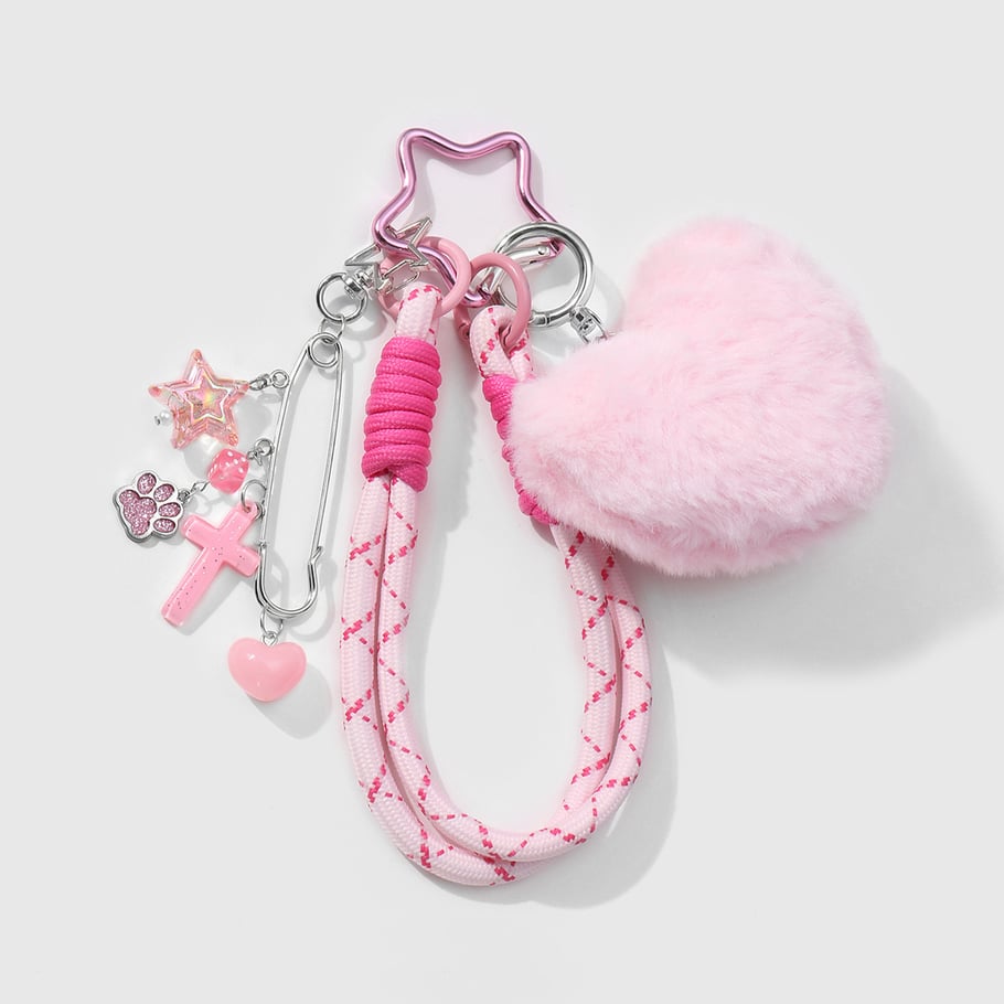 1 Stück Romantische Serie Sweet Heart Alloy Damen Taschenanhänger Bild4