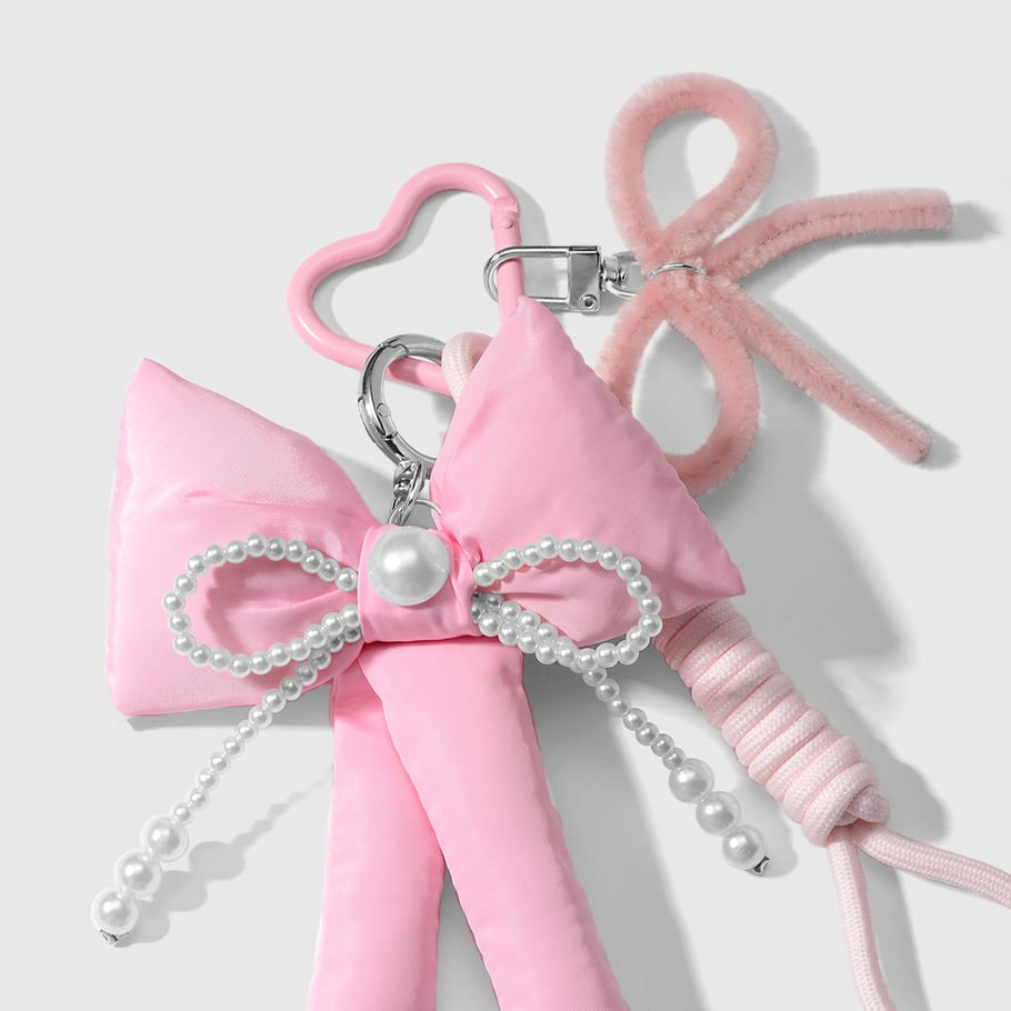 1 Piece Sweet Beaded Bow Bag Charms Picture9
