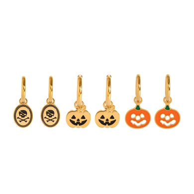 1 Paar Simple Series Punk Skull Edelstahl 18 Karat vergoldet Damen Ohrringe Set h5 Bild6
